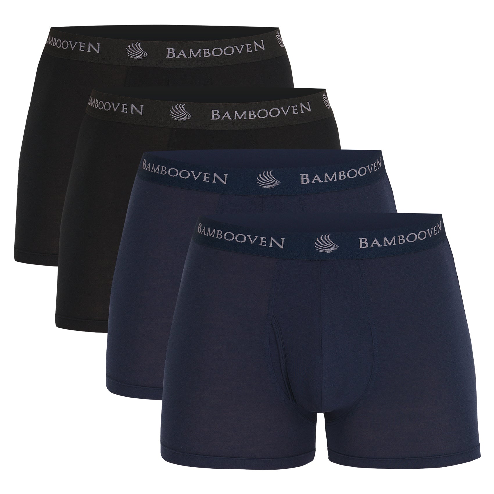 Bambooven Breathable Boxer Briefs with Fly – Sweat-Wicking (4 Pack) - Bambooven