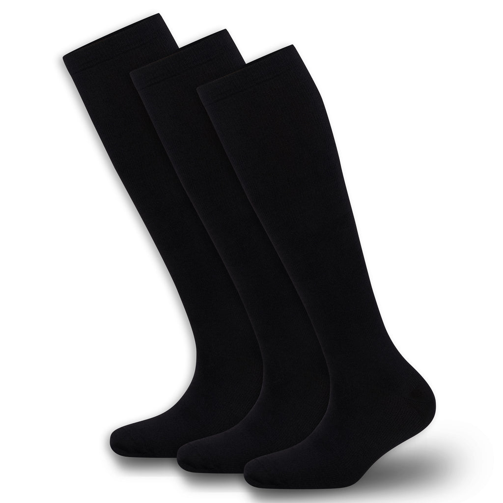 BAMBOOVEN Compression 3 Pairs Socks (20-30mmHg) for Men & Women - Bambooven