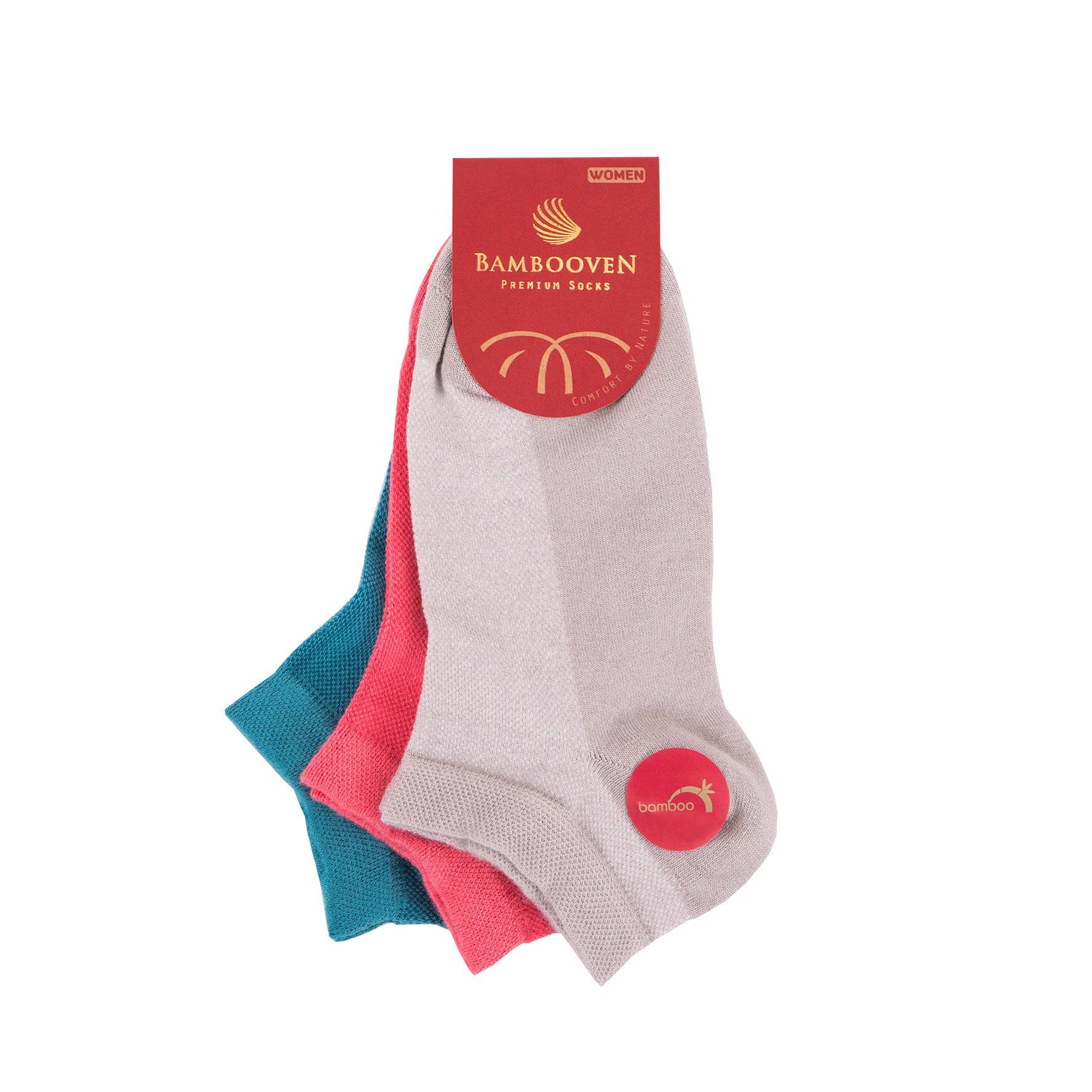 Bambooven Women’s Casual Ankle Socks – Soft & Breathable (3 Pack)