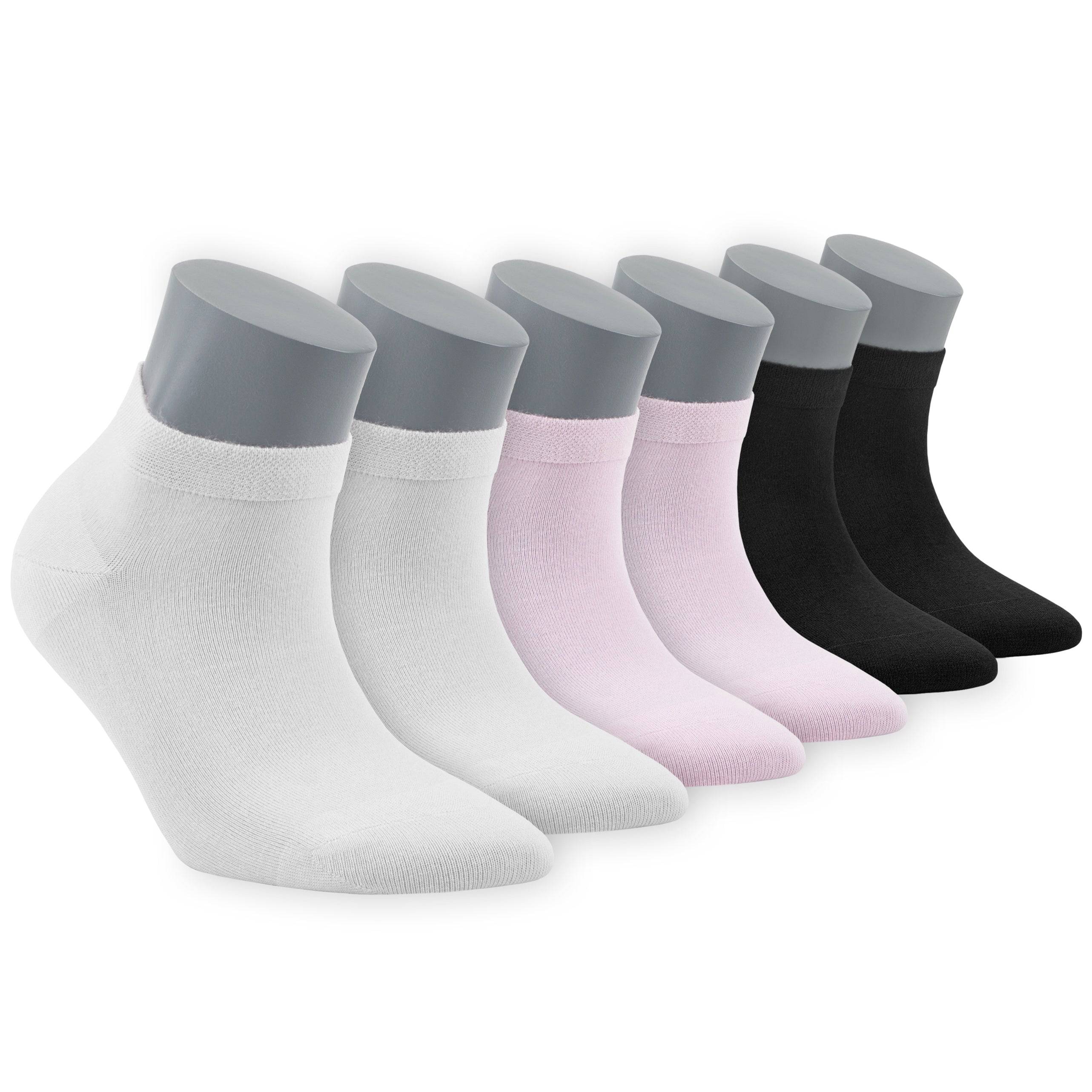 Bambooven Women’s Casual Ankle Socks – Soft & Breathable Bamboo (6 Pack)