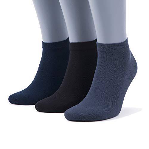 Bambooven Men & Women Casual Ankle Socks – Soft & Breathable (6 or 12 Pack)