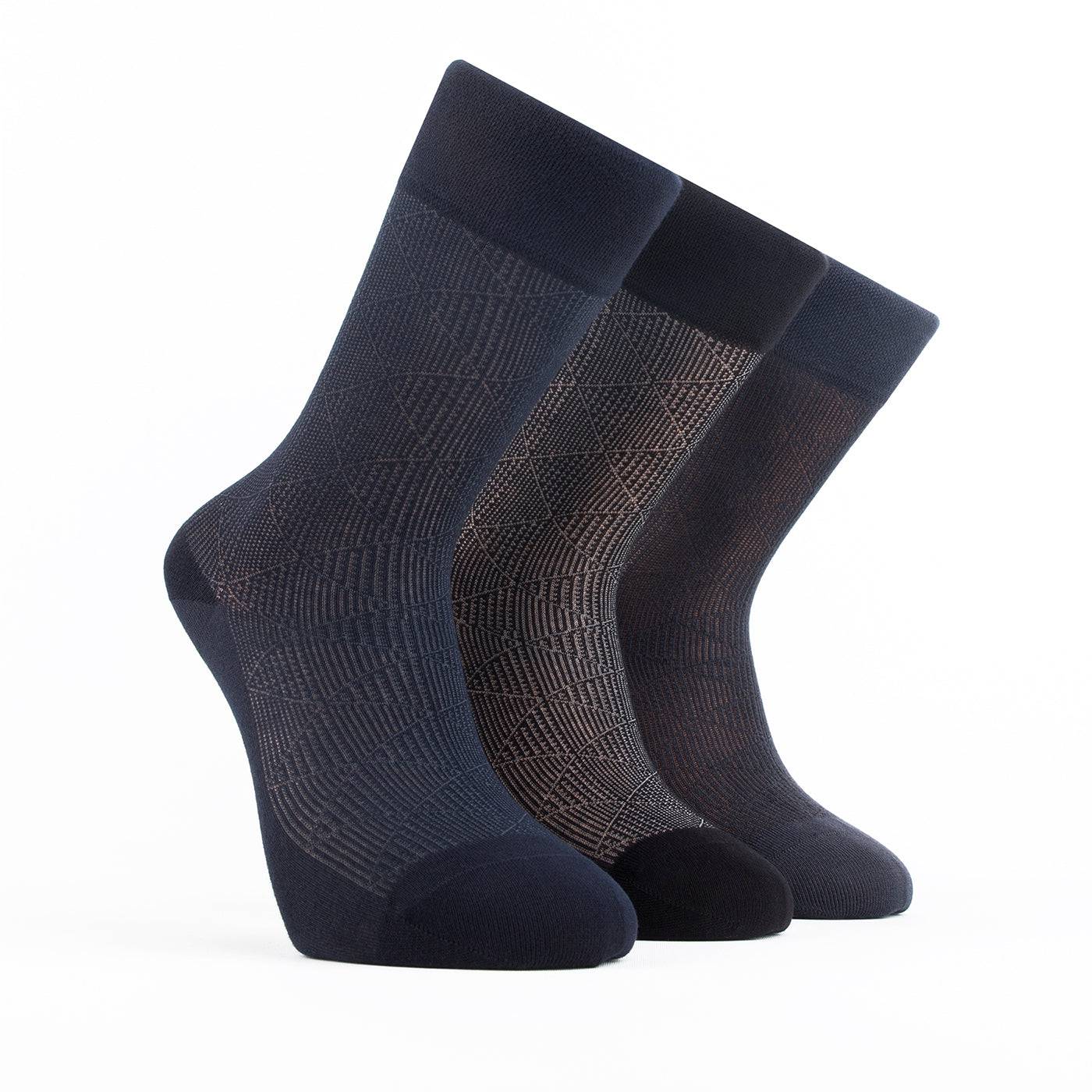 Bambooven Men’s Lightweight Bamboo Dress Socks (3 Pack) - Bambooven