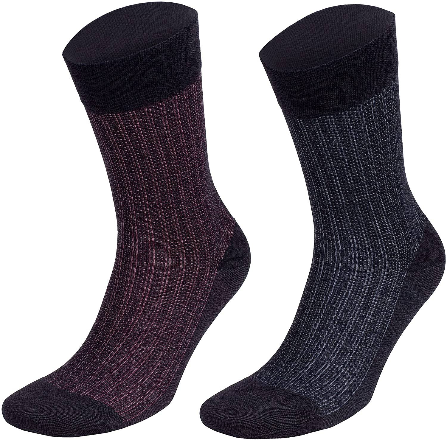 Bambooven Men’s Lightweight Dress & Trouser Socks – (8 Pack) 543