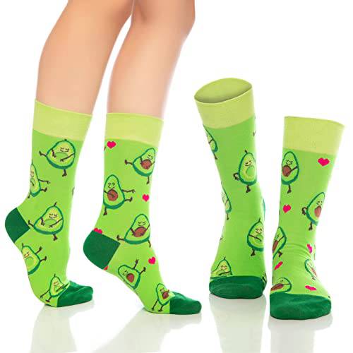 Bambooven Unisex Fun Dress Socks – Colorful Cotton Novelty (6 Pairs) - Bambooven