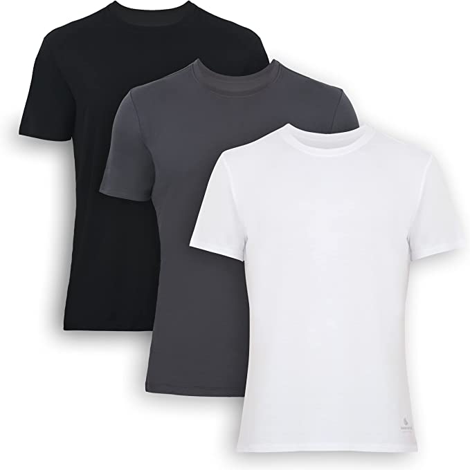 Bamboo Crew Neck Undershirts (3-Pack) - Bambooven