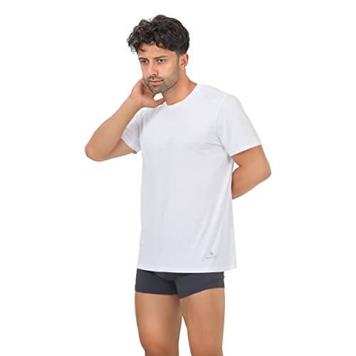 Bambooven Men’s Crew-Neck T-Shirt – Classic O-Neck (3 Pack)