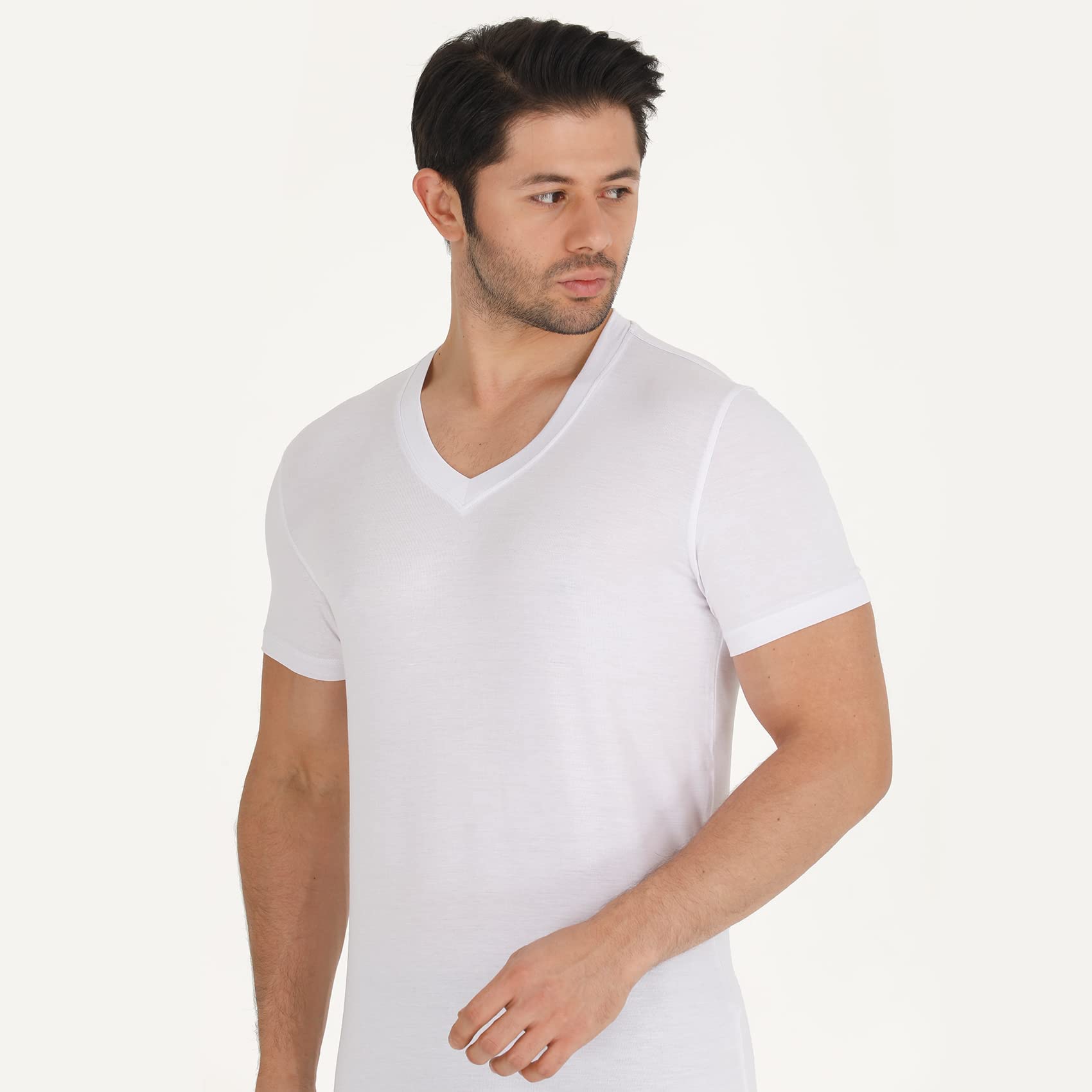 Bambooven Men’s V-Neck T-Shirt – (3 Pack)