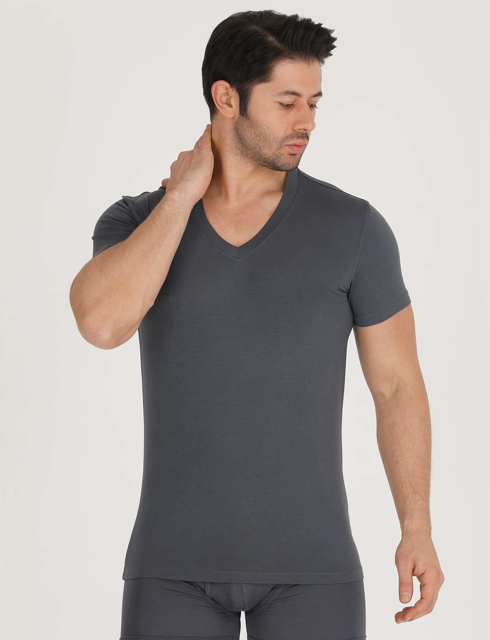 Bamboo V-Neck Undershirt (3 Pack) - Bambooven