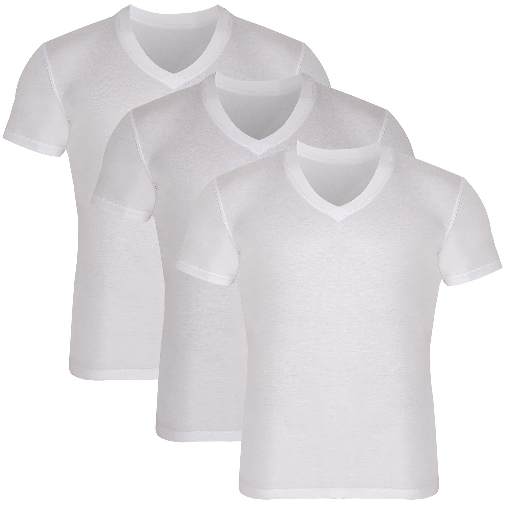 Bambooven Men’s V-Neck T-Shirt – (3 Pack)