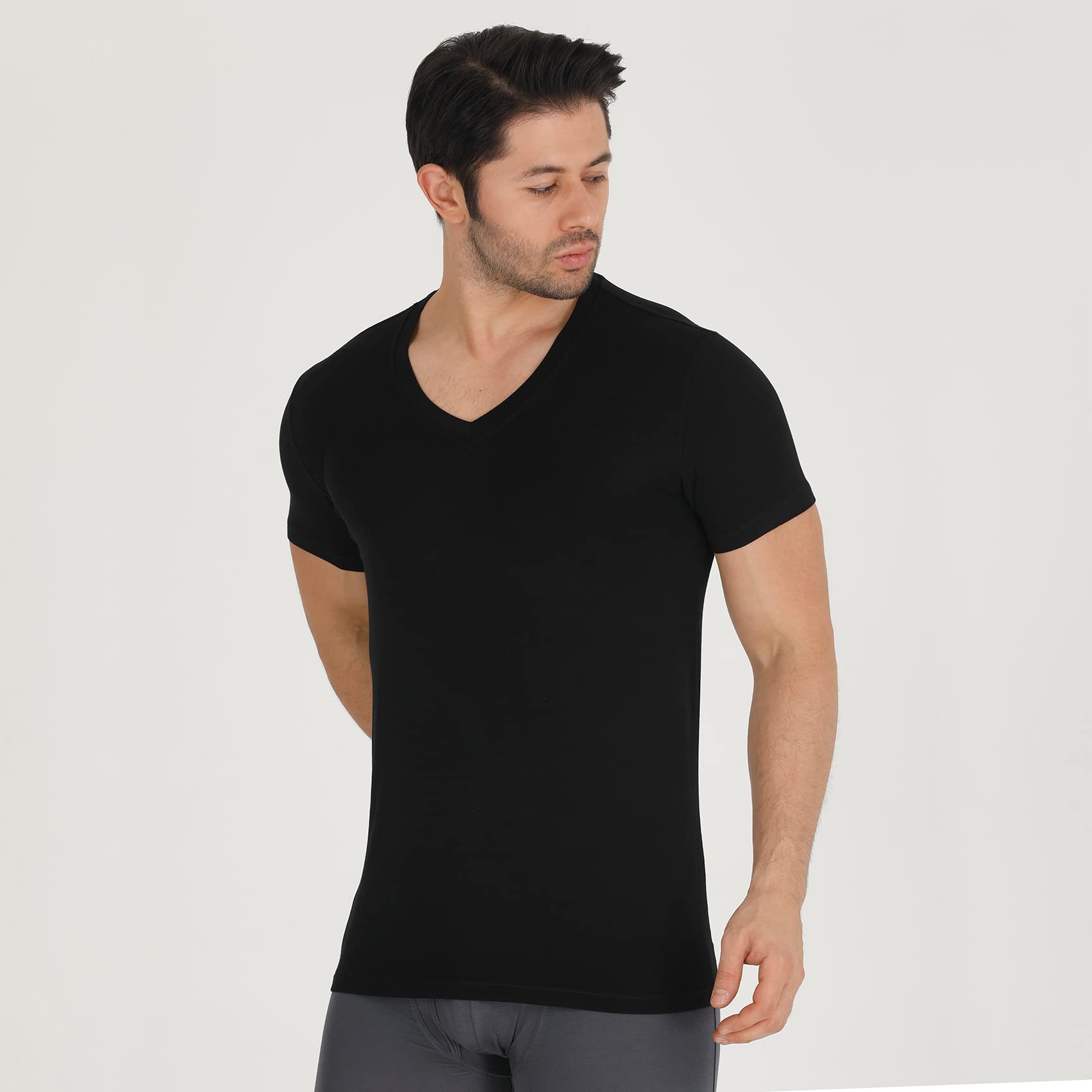 Bamboo V-Neck Undershirt (3 Pack)