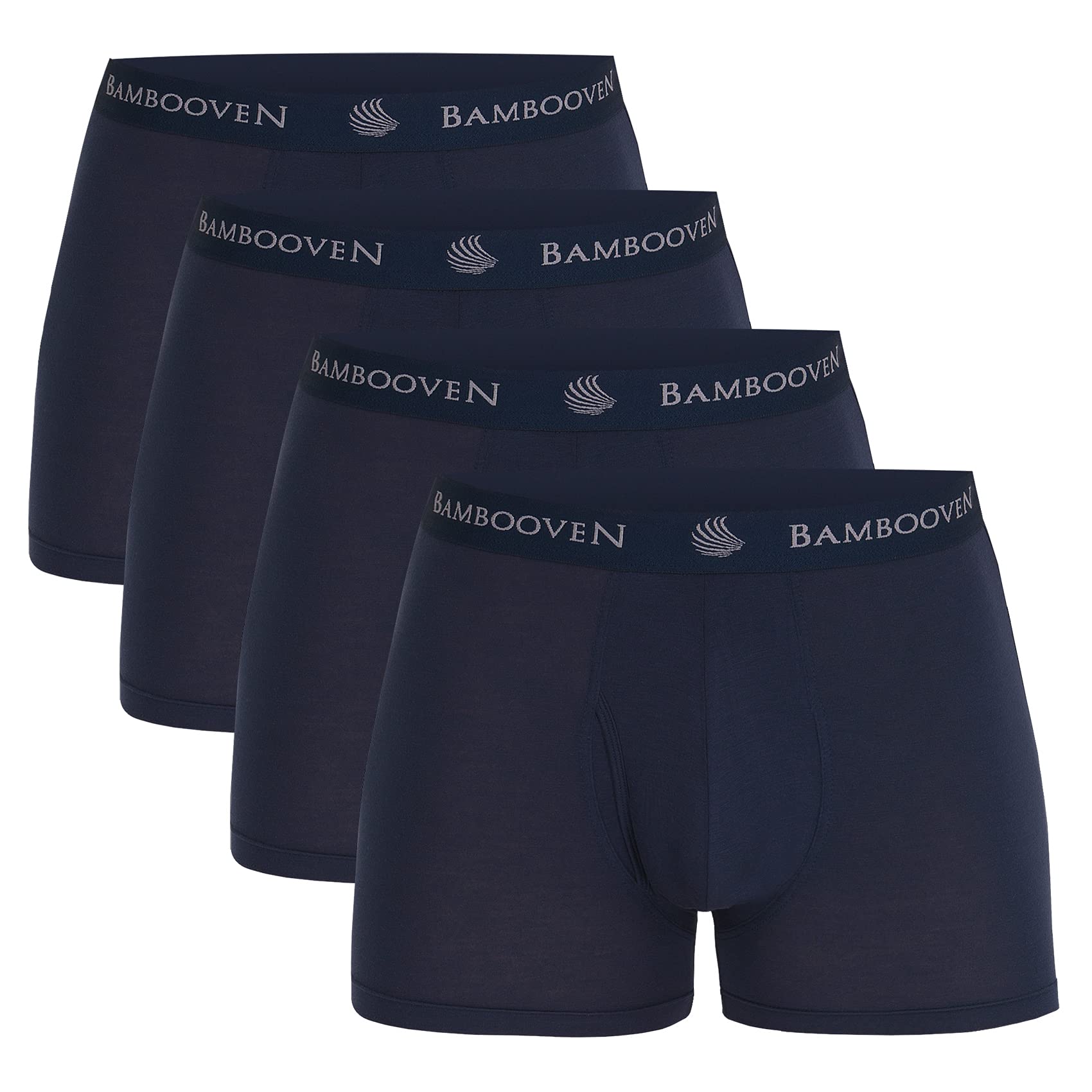 Bambooven Breathable Boxer Briefs with Fly – Sweat-Wicking (4 Pack) - Bambooven