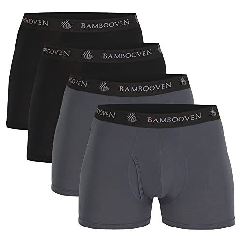 Bambooven Breathable Boxer Briefs with Fly – Sweat-Wicking (4 Pack) - Bambooven