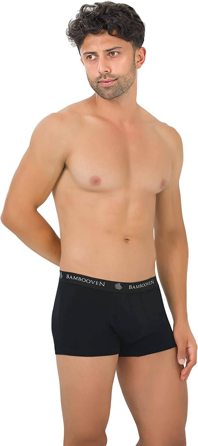 Bambooven Men’s Breathable Trunks with Pouch – Sweat-Wicking (4 Pack) - Bambooven