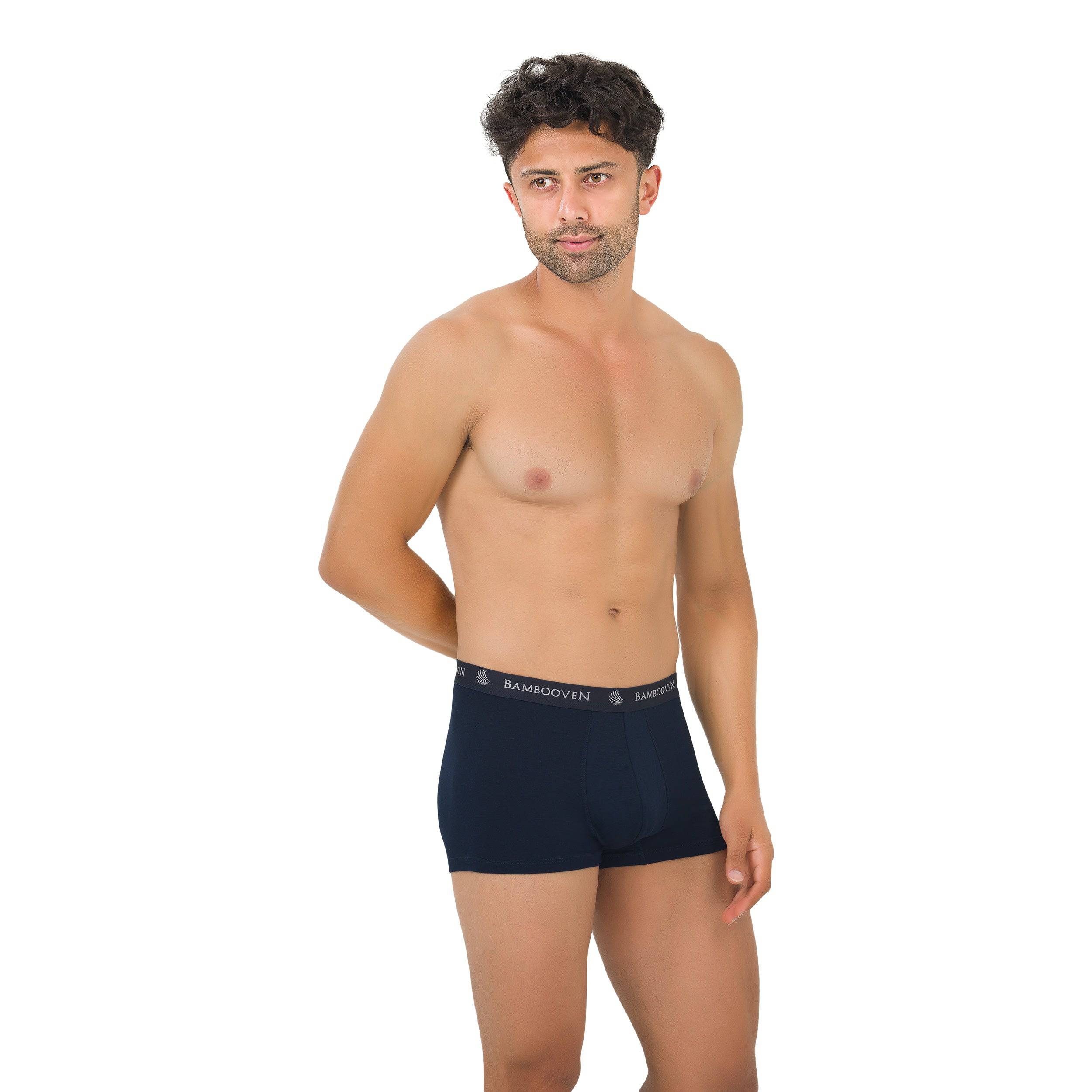 Bambooven Men’s Breathable Trunks with Pouch – Sweat-Wicking (4 Pack) - Bambooven