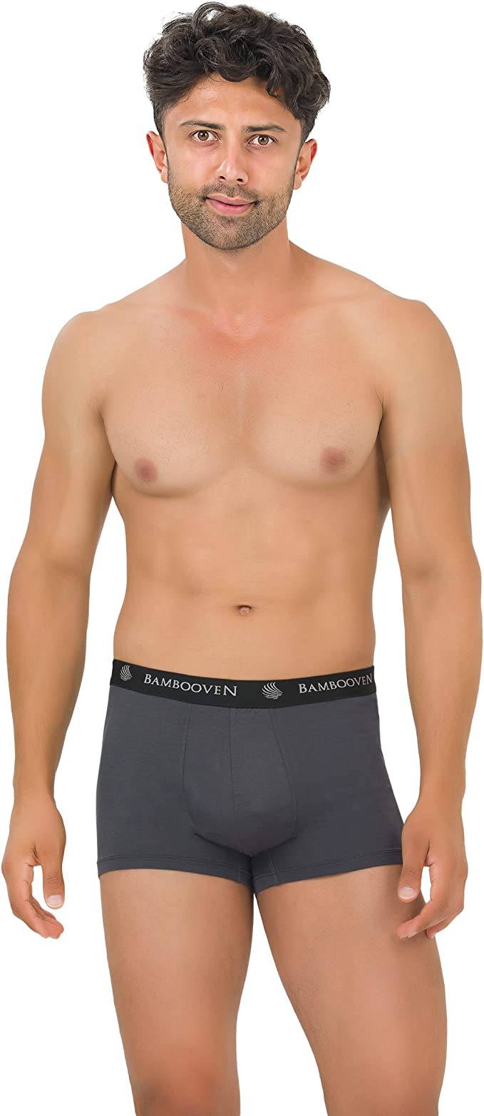 Bambooven Men’s Breathable Trunks with Pouch – Sweat-Wicking (4 Pack) - Bambooven